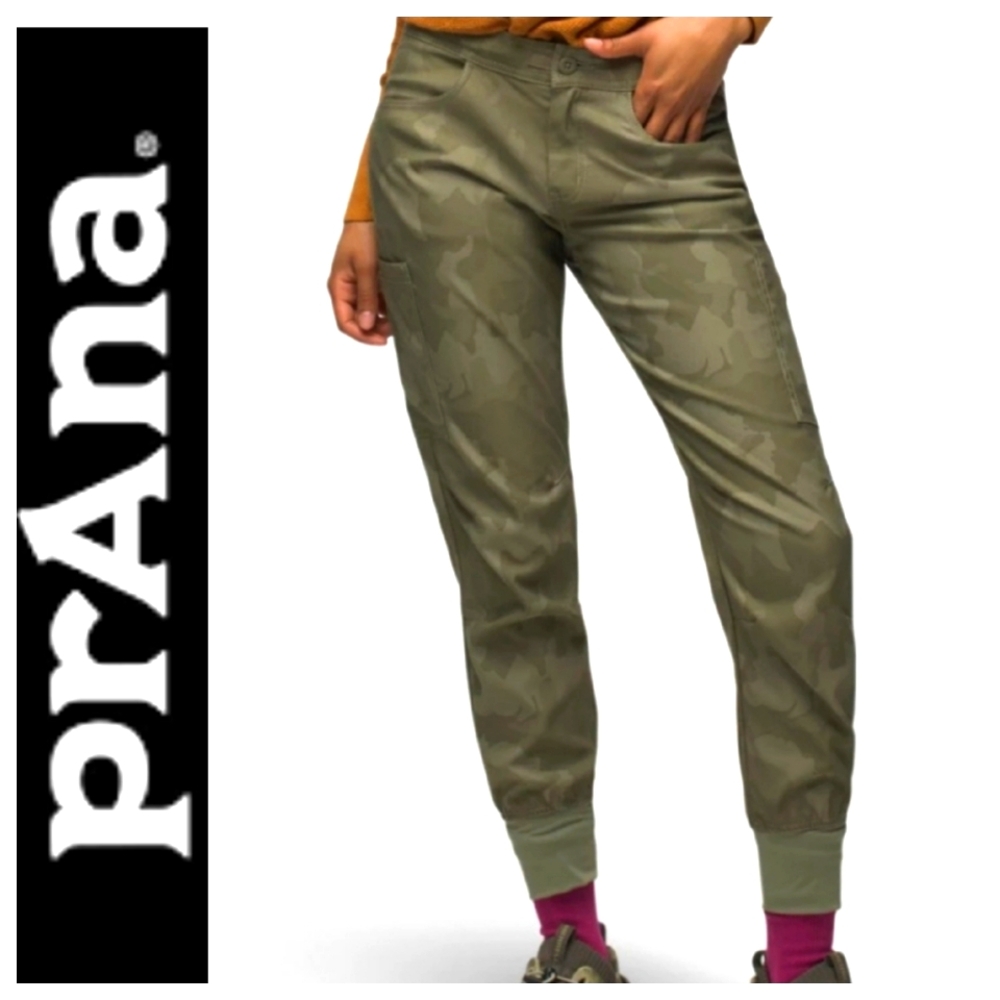 Prana Women's Olive Camo Joggers
